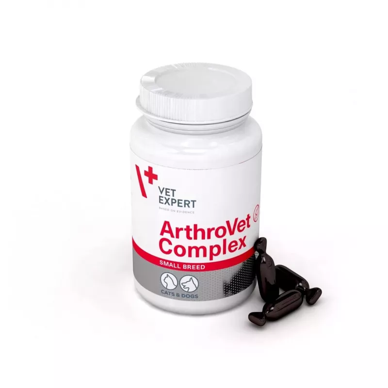 VETEXPERT ArthroVet Collagen Small breed - uztura bagātinātāji suņiem un kaķiem - 60 tabletes