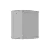 Sienas stiprinājuma rack skapis 19 collas 12U 540x350 pelēks stikla durvis (plakans iepakojums)