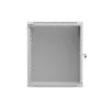 Sienas stiprinājuma rack skapis 19 collas 12U 540x350 pelēks stikla durvis (plakans iepakojums)