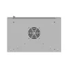 Sienas stiprinājuma rack skapis 19 collas 12U 540x350 pelēks stikla durvis (plakans iepakojums)