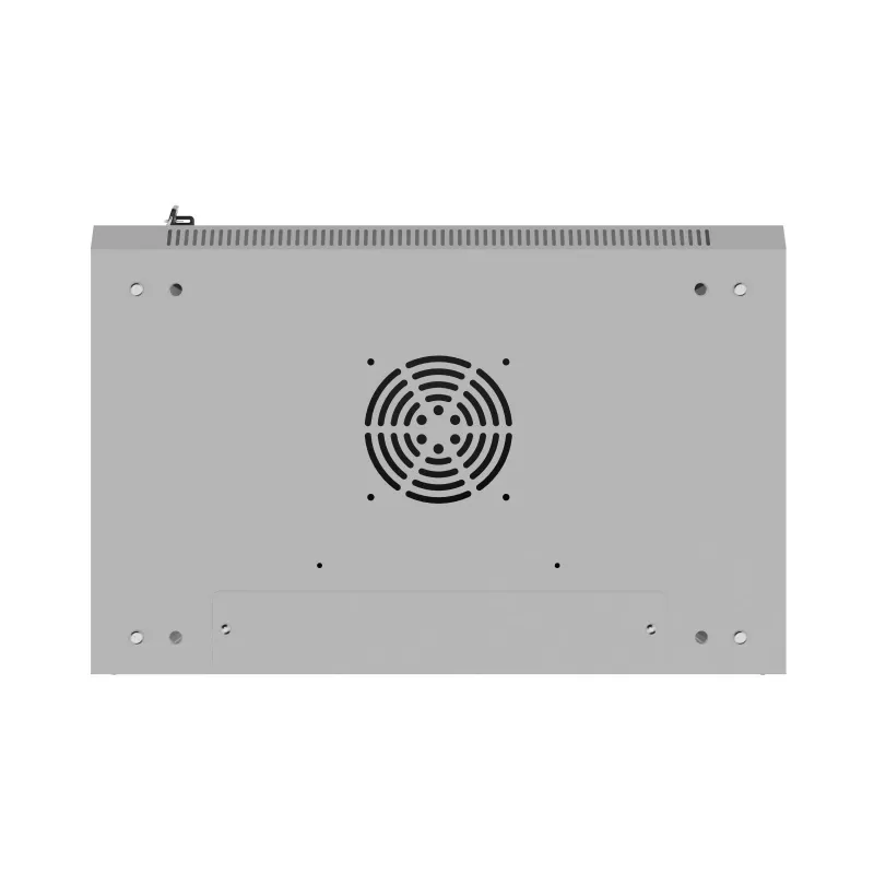 Sienas stiprinājuma rack skapis 19 collas 12U 540x350 pelēks stikla durvis (plakans iepakojums)