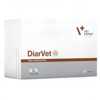 VetExpert Diarvet mazo šķirņu suņiem un kaķiem 30 kaps.