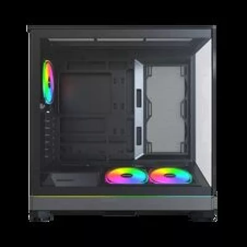 Montech Sky 3 PC korpuss, Midi-Tower, ATX, ARGB, rūdīts stikls – melns