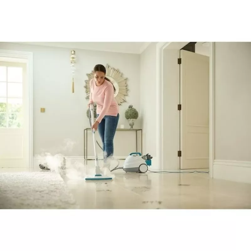Black & Decker BHSMP2314-QS tvaika tīrītājs Cilindrisks tvaika tīrītājs 1.2 L 2300 W Zils, Balts