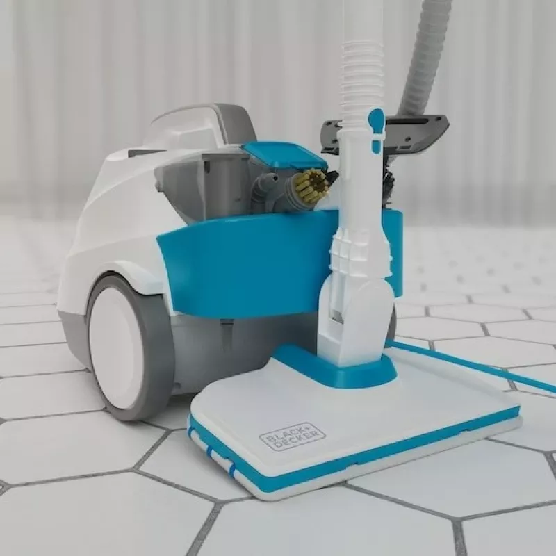 Black & Decker BHSMP2314-QS tvaika tīrītājs Cilindrisks tvaika tīrītājs 1.2 L 2300 W Zils, Balts