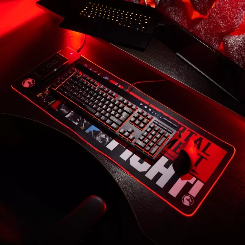 Numskull peļu paliktnis Mortal Kombat + bezvadu uzlāde 30x80cm
