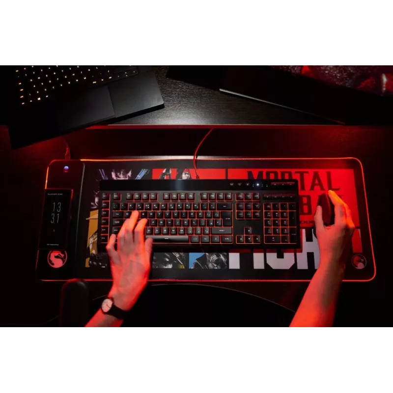 Numskull peļu paliktnis Mortal Kombat + bezvadu uzlāde 30x80cm