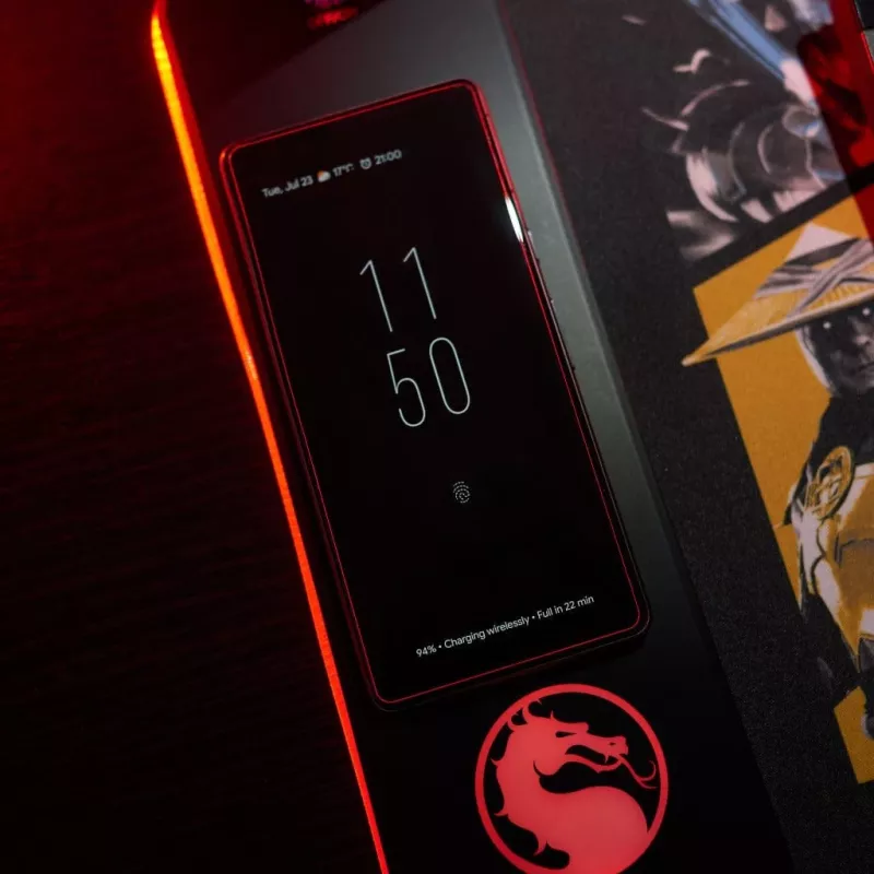 Numskull peļu paliktnis Mortal Kombat + bezvadu uzlāde 30x80cm