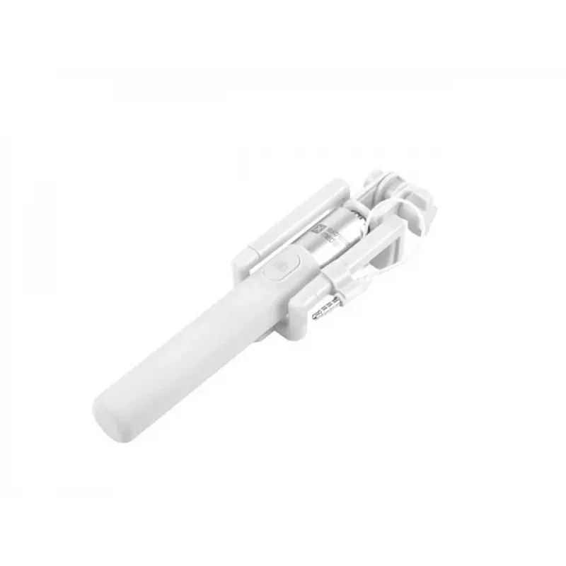 Selfie stick Monopod wired balta