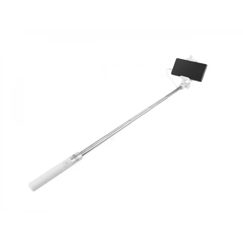 Selfie stick Monopod wired balta