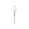 Selfie stick Monopod wired balta