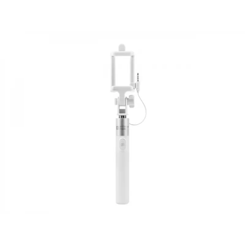 Selfie stick Monopod wired balta