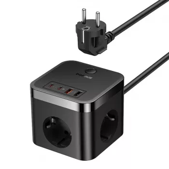 Baseus PowerCombo Universal pagarinātājs iekštelpām melns