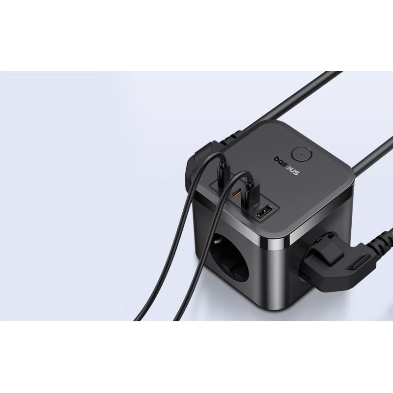 Baseus PowerCombo Universal pagarinātājs iekštelpām melns