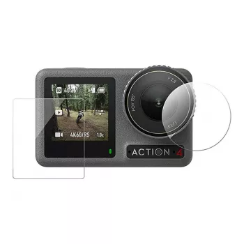 Ekrāna aizsargplēve TELESIN DJI Osmo Action 4/3 kamerām