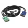 APC Tastatūras- / Video- / Peles- (KVM-) kabelis - USB, HD-15 (VGA)