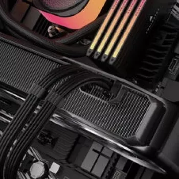 Corsair premium klases pīts 6+2 kontaktu PCIe kabelis, Type-5 barošanas blokam - melns