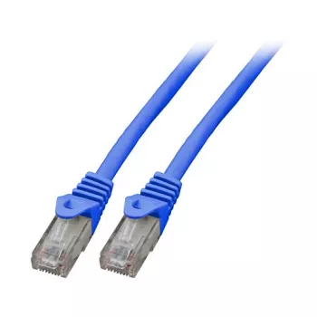 EFB RJ45 ielāpu vads Cat.5e U/UTP LSZH CCA AWG24/7 zils 0,5m