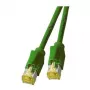 EFB RJ45 savienotājkabelis Cat.6A S/FTP LSZH Draka UC900 TM31 zaļš 0,25m