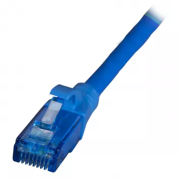 EFB RJ45 komutācijas kabelis Cat.6A U/UTP LSZH Premium 500MHz zils 0,15m