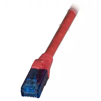EFB RJ45 komutācijas kabelis Cat.6A U/UTP LSZH Premium 500MHz sarkans 0,15 m