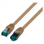 EFB RJ45 komutācijas kabelis Cat.6A S/FTP LSZH brūns 0,15 m
