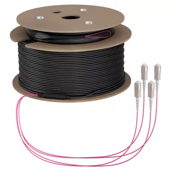 EFB Trunk kabelis U-DQ(ZN)BH OM4 4G (1x4) SC-SC 80m Dca LSZH