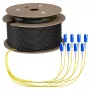 EFB Trunk kabelis U-DQ(ZN)BH OS2 8E (1x8) SC-SC 50m Dca LSZH G657A1