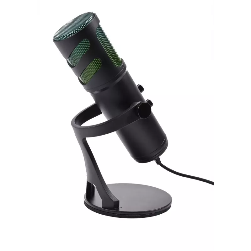 Deltaco Gaming RGB straumēšanas mikrofons melns