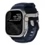 NOMAD Rocky Point Band - siksniņa Apple Watch 46mm/49mm ar FKM un titānu (atlantijas, dabīgs aparatūras pārklājums)