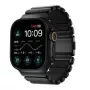 NOMAD Stratos Band - titāna aproce Apple Watch 49mm ar FKM (melnā titāna, melnā FKM)