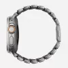 NOMAD Stratos Band - titāna aproce Apple Watch 49mm ar FKM (dabīgais titāns, melns FKM)