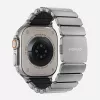 NOMAD Stratos Band - titāna aproce Apple Watch 49mm ar FKM (dabīgais titāns, melns FKM)