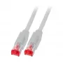 EFB RJ45 komutācijas kabelis Cat.6A S/FTP LSZH Draka UC900 TM21 pelēks 25m