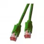 EFB RJ45 komutācijas kabelis Cat.6A S/FTP LSZH Draka UC900 TM21 zaļš 0,25m