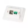 EFB Multifunktions-Rahmenset mit 1-und 2-Port Adapter Keystone Format(HDMI,USB,
