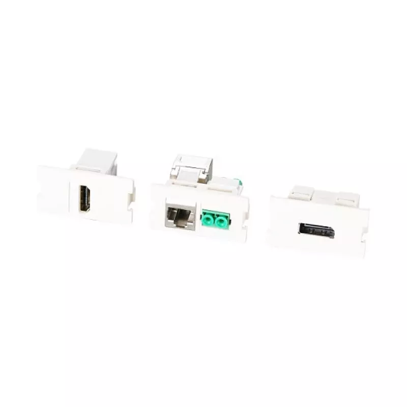 EFB Multifunktions-Rahmenset mit 1-und 2-Port Adapter Keystone Format(HDMI,USB,