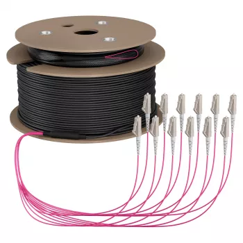 EFB Trunk kabelis U-DQ(ZN)BH OM4 12G (1x12) LC-LC 140m Dca LSZH