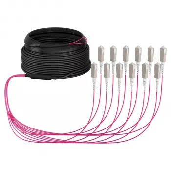 EFB maģistrāles kabelis U-DQ(ZN)BH OM4 12G (1x12) SC-SC 20m Dca LSZH