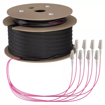 EFB maģistrālais kabelis U-DQ(ZN)BH OM4 8G (1x8) LC-LC 190m Dca LSZH