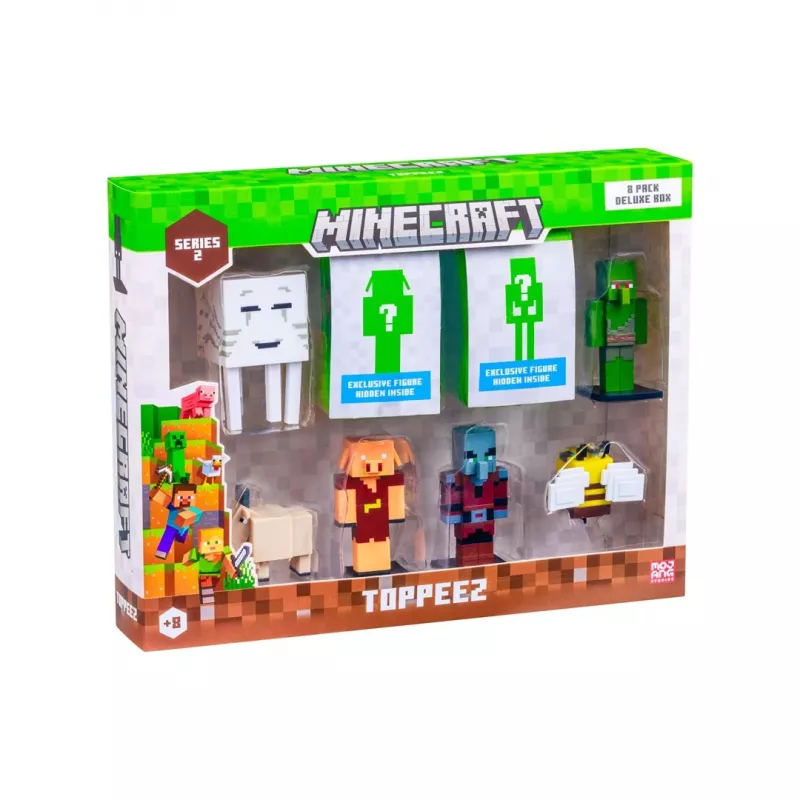 Minecraft S2 Figūras - 8 gab. luksusa komplekts (sortiments)