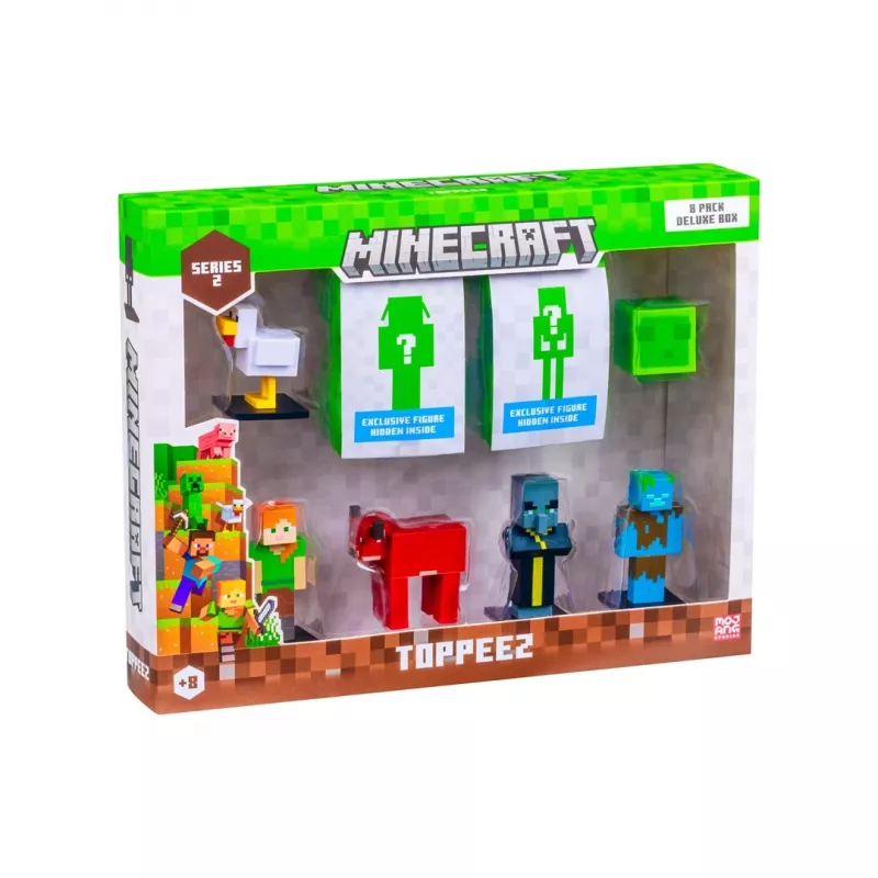 Minecraft S2 Figūras - 8 gab. luksusa komplekts (sortiments)