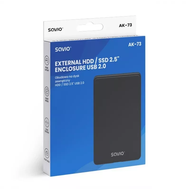 Ārējais HDD/SSD korpuss AK-73 SAVIO