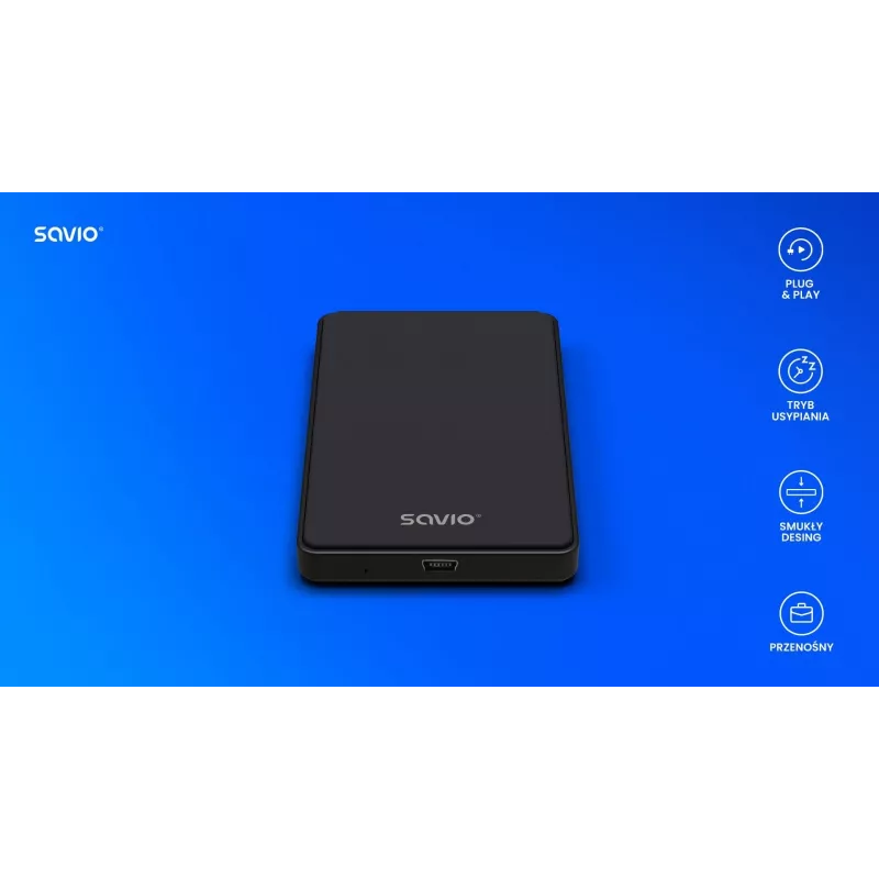 Ārējais HDD/SSD korpuss AK-73 SAVIO