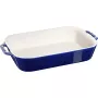 Staub taisnstūra trauks, keramika, tumši zils, 34x24x7,6