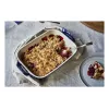 Staub taisnstūra trauks, keramika, tumši zils, 34x24x7,6