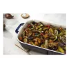 Staub taisnstūra trauks, keramika, tumši zils, 34x24x7,6