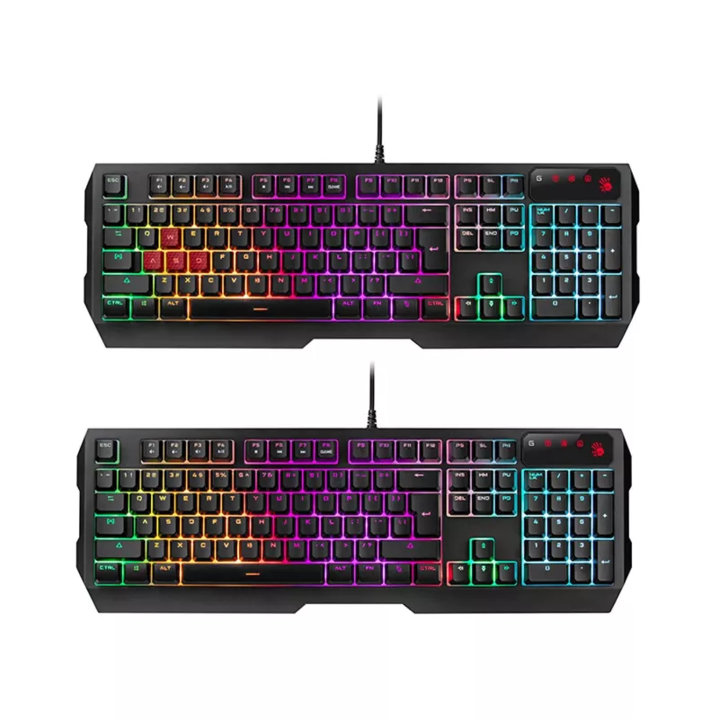 A4TECH BLOODY USB B1700 B140N +ES7 + BP-50M USB/ Esports Black USB komplekts (tastatūra+pele+paliktnis) (EN)
