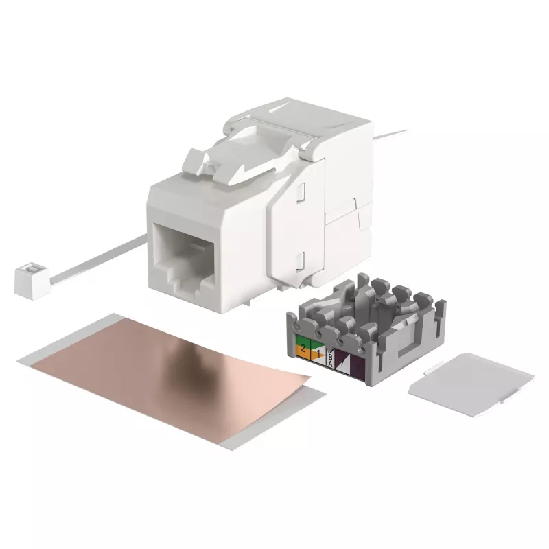 Modulārs RJ-45 ievades modulis EFB Elektronik ECOLAN E-20080, balts