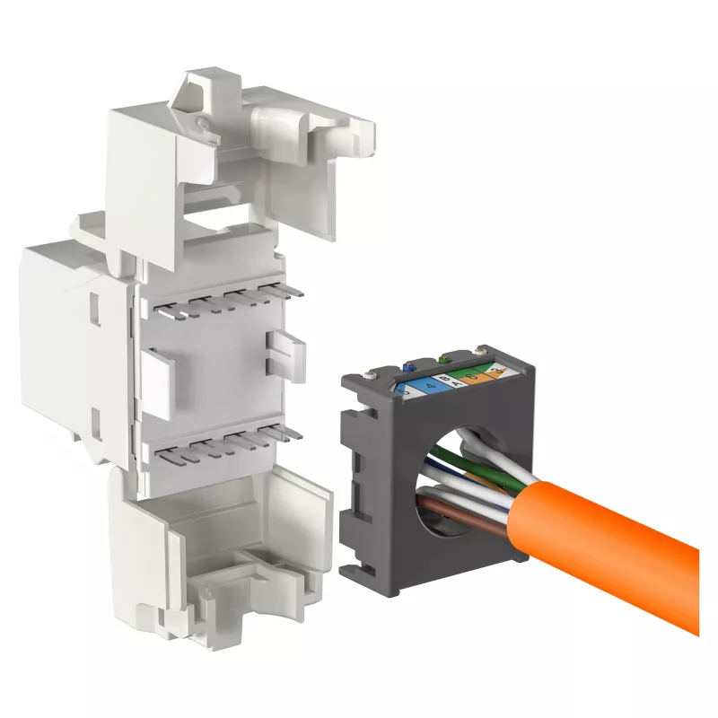 Modulārs RJ-45 ievades modulis EFB Elektronik ECOLAN E-20080, balts